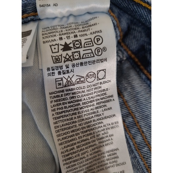 Levi's 501 Mens SZ 38x32 button fly denim Jeans  casual comfort norm core - Picture 7 of 11